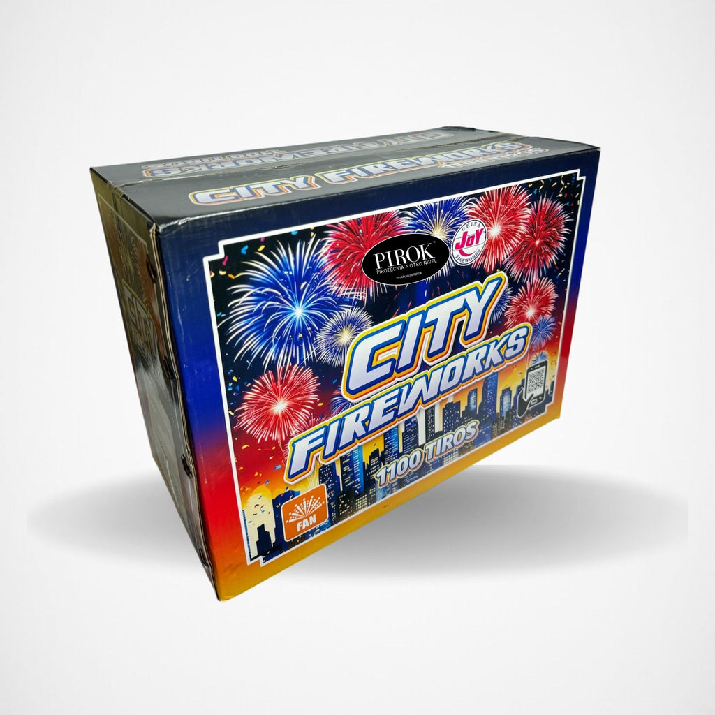 Torta City Fireworks 1100 tiros